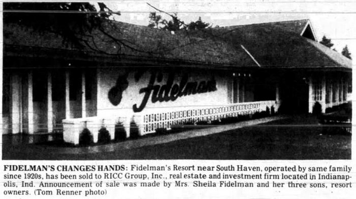 Fidelmans Resort - APRIL 1985 CHANGES HANDS